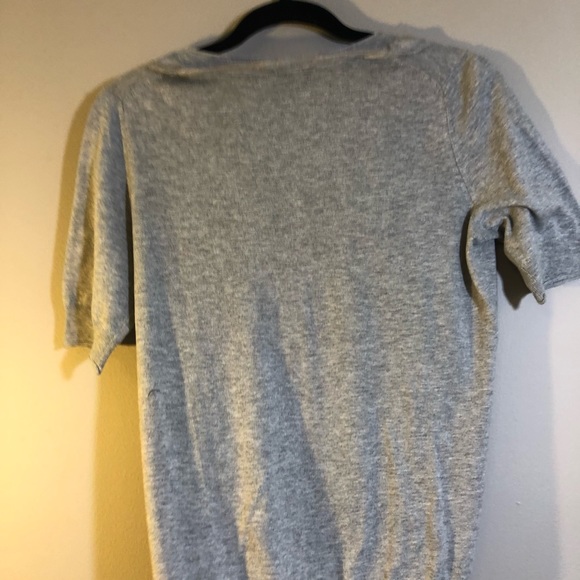 Banana Republic Grey Short Sleeve Light Sweater M - Picture 7 of 12